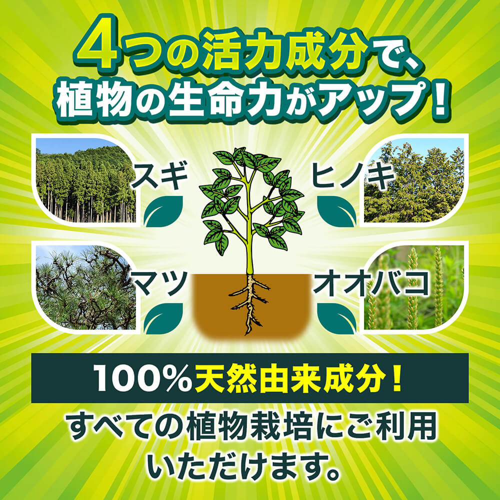 植物の土づくり、土壌改良に「顆粒HB-101」 - HB-101 フローラ公式通販