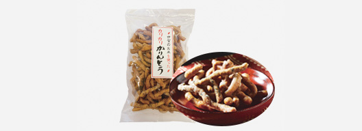 伊賀のお米を使った「カリカリかりんとう」の130gを1袋。