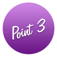 純白のしづく Point3