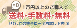 送料・手数料・無料