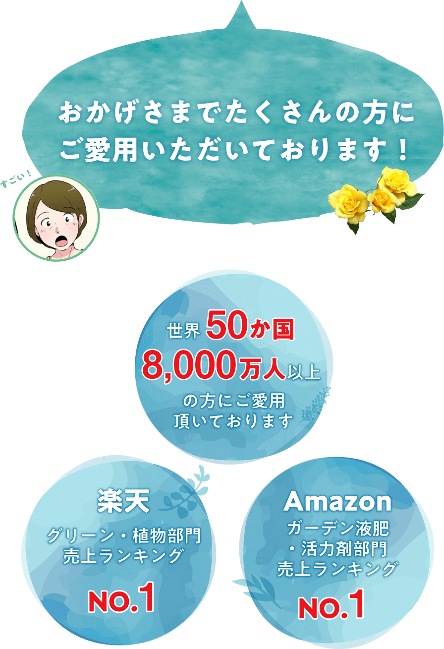 おかげさまでたくさんの方にご愛用いただいております！